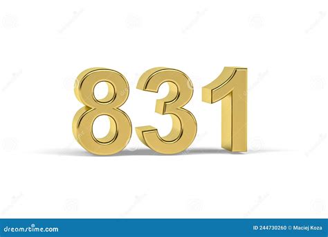 3D Lotto Number: 831 .